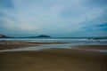 Rainy clouds over an ocean.Vietnam, Mui Ne, Asia Royalty Free Stock Photo