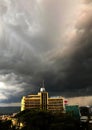 Rainy cloudy sky in the city of Kisumu Royalty Free Stock Photo