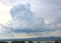 Rainy cloudy sky landscape in the city of Kisumu