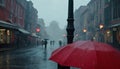 Rainy Day on City Street Royalty Free Stock Photo