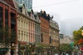 Rainy day in the downtown in Front Street, core of Toronto, Canada