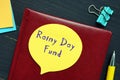 Rainy Day Fund phrase on the page