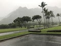 Rainy day in Kualoa Royalty Free Stock Photo