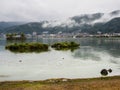 Rainy day on Lake Suwako - Nagano prefecture, Japan