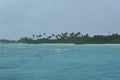 Rainy day at the Maldives Royalty Free Stock Photo