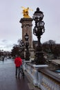 Rainy day in Paris. Royalty Free Stock Photo