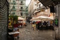 a rainy day at Piazza Caracciolo in Palermo in Sicily