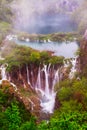 Rainy day in Plitvice national park