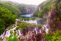 Rainy day in Plitvice national park