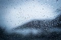 Rainy days,Rain drops on window,rainy weather,rain background Royalty Free Stock Photo