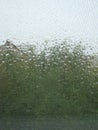 rainy days rain drops on the window surface Royalty Free Stock Photo