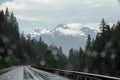 Rainy drive on North Cascades Highway, Washington State