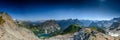 Rainy Lake Nestled into North Cascades Mountains Royalty Free Stock Photo