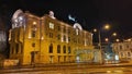 Rainy night in Trencin, Slovakia