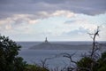 Rainy Seascape, lighthouse