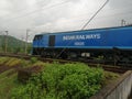 Rainy season go on the INDIAN railway new injan.