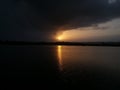 Rainy seoson in my village..oras lake from mhartsta Royalty Free Stock Photo