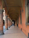 Rainy or snowy, sunny or windy days: with its almost 40 kilometres of porticos or arches, Royalty Free Stock Photo