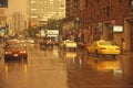 Rainy Street in Chicago, Illinois