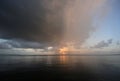 Rainy sunrise in Card Sound, Florida.