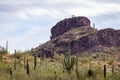 Rainy Weather in the Central Arizona Desert, America, USA. Royalty Free Stock Photo