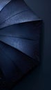 Rainy weather concept umbrella sheltering from water droplets with space for text