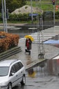 RAINY WEATHER COPENHAGEN Royalty Free Stock Photo