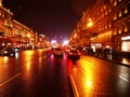 Rainy weather in St. Petersburg. Gloomy and rainy city on the Neva river. Details and close-up.