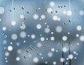 Rainy Window Vector Background