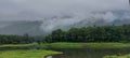 Rainydays, fog, bank. Royalty Free Stock Photo