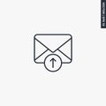 Raise up email, linear style sign for mobile concept and web design