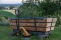 Raised bed on a pallet truck Royalty Free Stock Photo