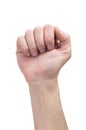 Raised fist Royalty Free Stock Photo