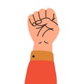 Raised fist, protest symbol