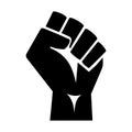 Raised protester fist Royalty Free Stock Photo