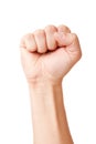 Raised up clenched fist Royalty Free Stock Photo