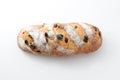 Raisin bread french pan isolated on white background Royalty Free Stock Photo