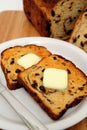 Raisin Cinnamon Toast Royalty Free Stock Photo