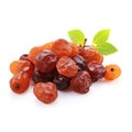 Raisin fruits isolated on white background