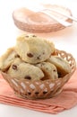 Raisin tea biscuits Royalty Free Stock Photo