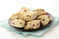 Raisin tea biscuits Royalty Free Stock Photo