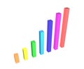 Raising charts Royalty Free Stock Photo