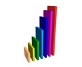 Raising charts Royalty Free Stock Photo