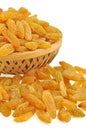 Raisins in a basket Royalty Free Stock Photo