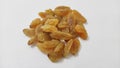 Raisins or kismis on white background Royalty Free Stock Photo