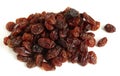 Raisins over white Royalty Free Stock Photo