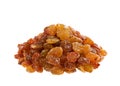 Raisins or sultana isolated on white Royalty Free Stock Photo