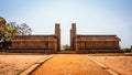 Raja Gopuram built by Pallavas is UNESCO World Heritage Site located at Great South Indian architecture, Tamil Nadu, Mamallapuram. Royalty Free Stock Photo