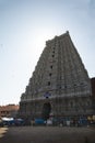 Raja Gopuram at the East entrance of Arulmigu Arunachaleswarar Temple, Thiruvannamalai, India