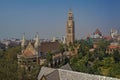 Rajabai tower from Watson Hotel now Esplanade Mansions at Kala Ghoda mumbai